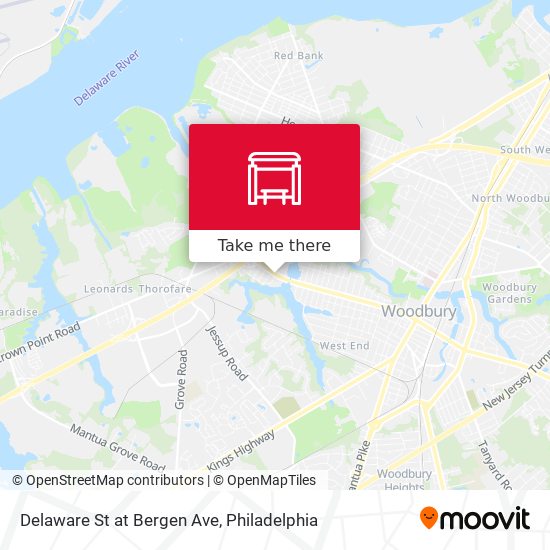 Mapa de Delaware St at Bergen Ave