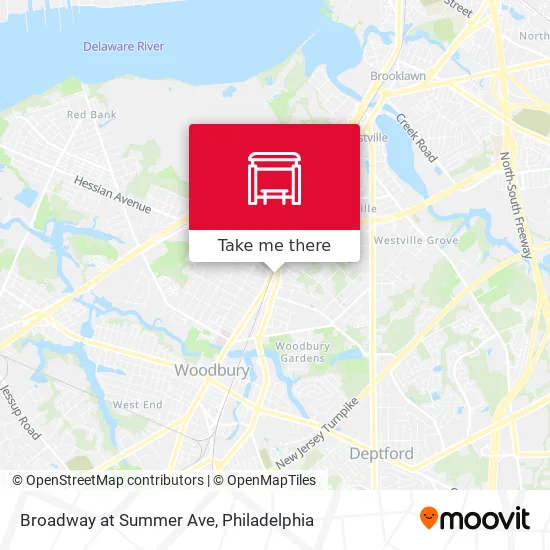 Broadway  at Summer Ave map