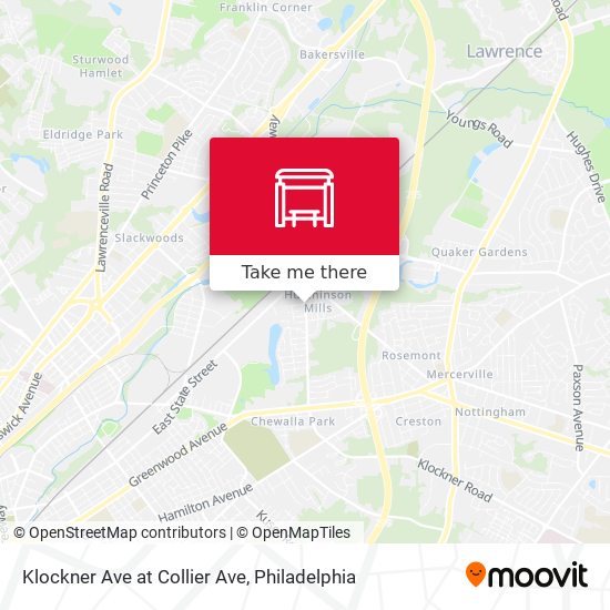 Klockner Ave at Collier Ave map