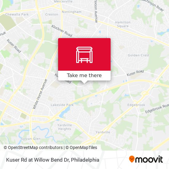 Kuser Rd at Willow Bend Dr map