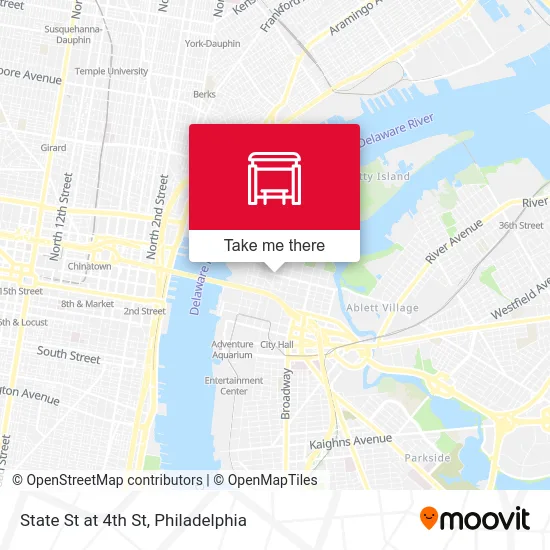 State St at 4th St map