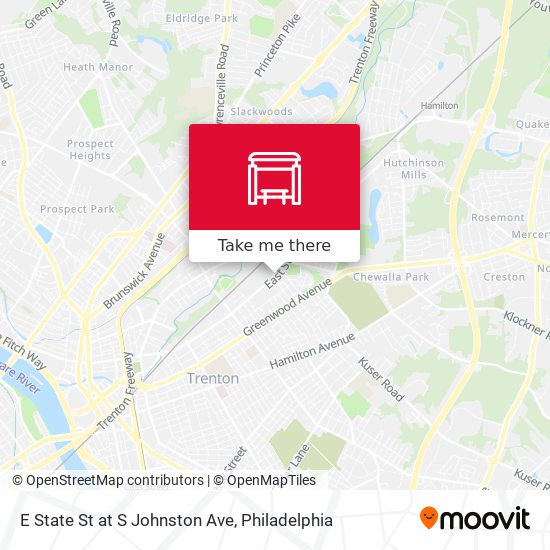 Mapa de E State St at S Johnston Ave