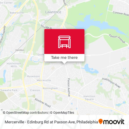 Mapa de Mercerville - Edinburg Rd at Paxson Ave