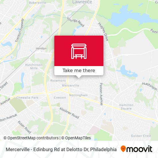 Mercerville - Edinburg Rd at Delotto Dr map