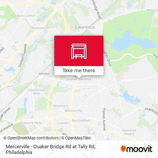 Mapa de Mercerville - Quaker Bridge Rd at Tally Rd