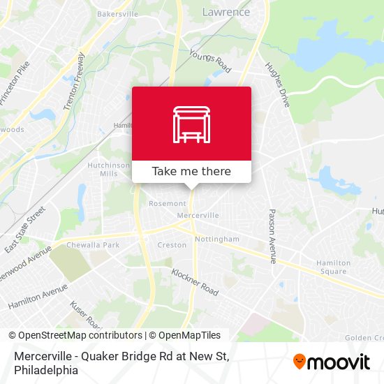 Mapa de Mercerville - Quaker Bridge Rd at New St