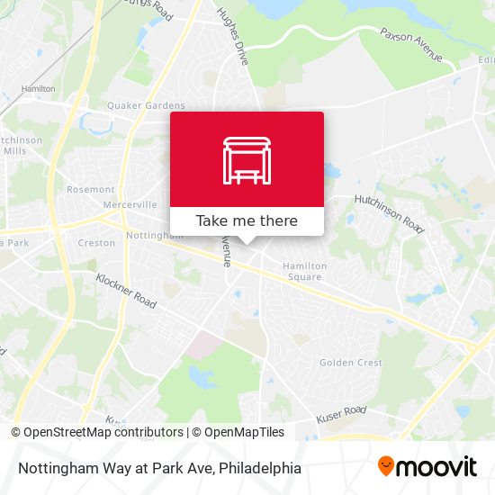 Nottingham Way at Park Ave map