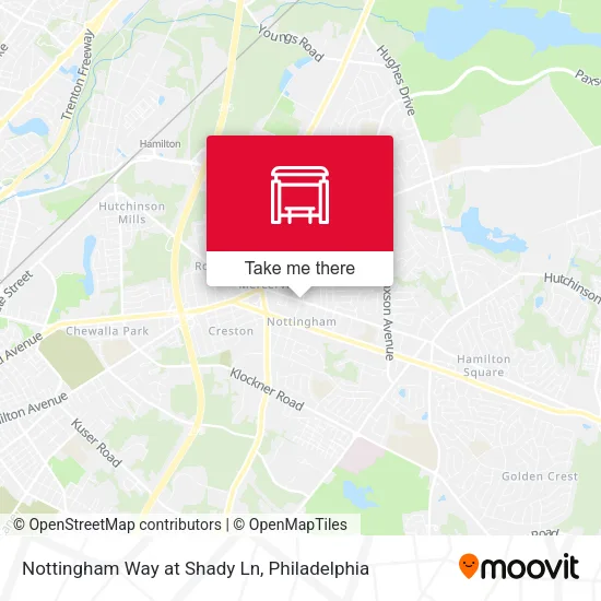 Nottingham Way at Shady Ln map