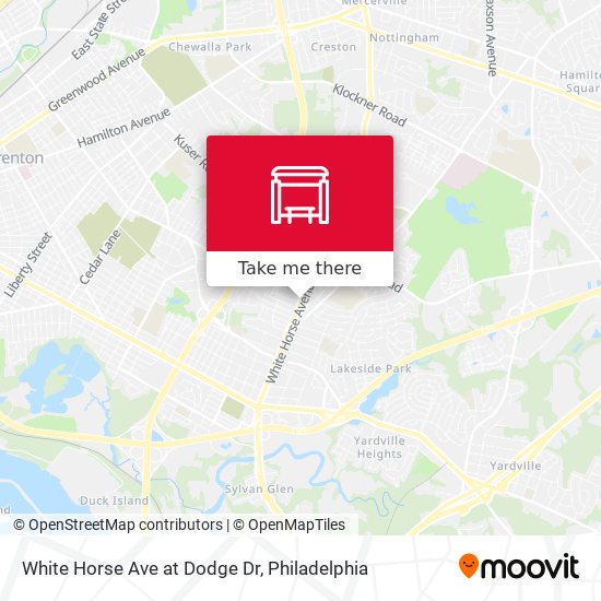 White Horse Ave at Dodge Dr map
