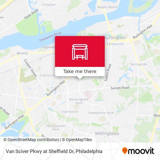 Van Sciver Pkwy at Sheffield Dr map
