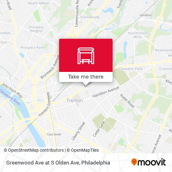 Greenwood Ave at S Olden Ave map