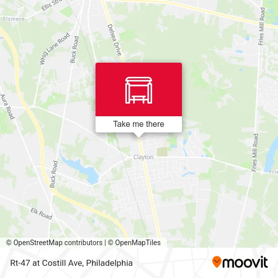 Rt-47 at Costill Ave map