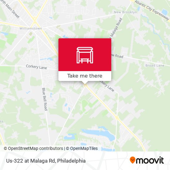 Mapa de Us-322 at Malaga Rd