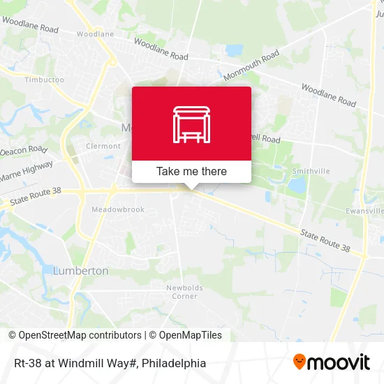 Rt-38 at Windmill Way# map