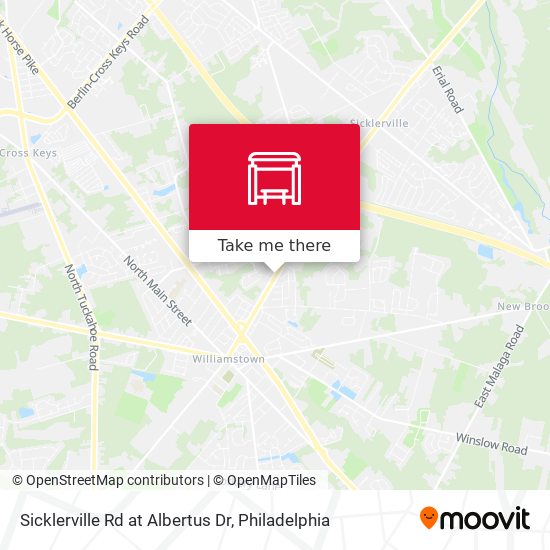 Sicklerville Rd at Albertus Dr map
