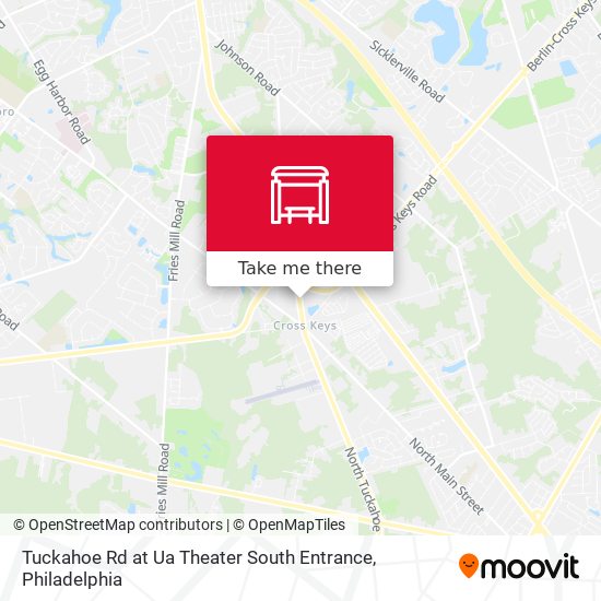 Mapa de Tuckahoe Rd at Ua Theater South Entrance