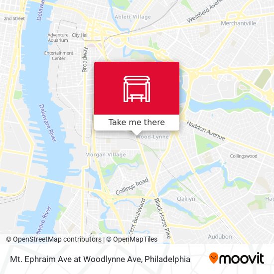 Mapa de Mt. Ephraim Ave at Woodlynne Ave