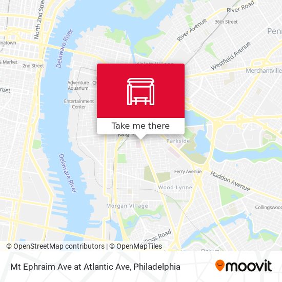 Mt Ephraim Ave at Atlantic Ave map
