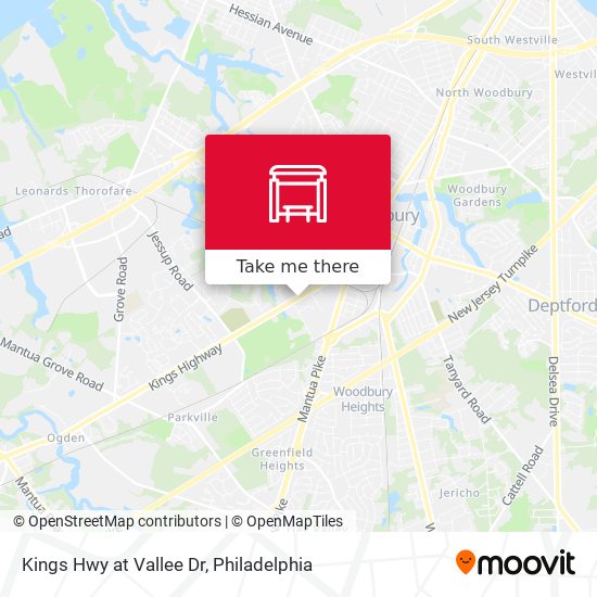 Kings Hwy at Vallee Dr map