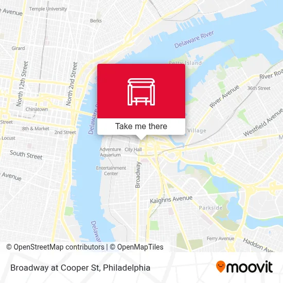 Broadway at Cooper St map
