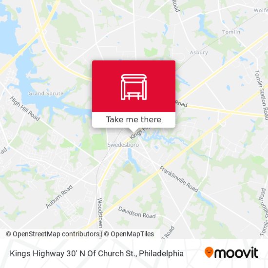 Kings Highway 30' N Of Church St. map