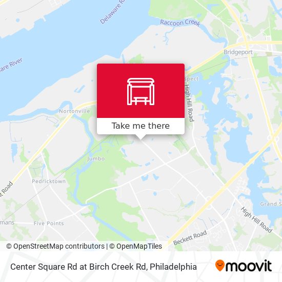 Center Square Rd at Birch Creek Rd map
