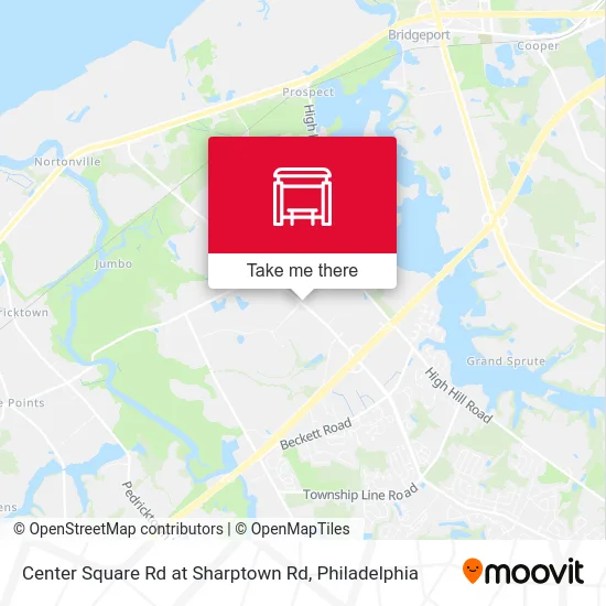 Center Square Rd at Sharptown Rd map