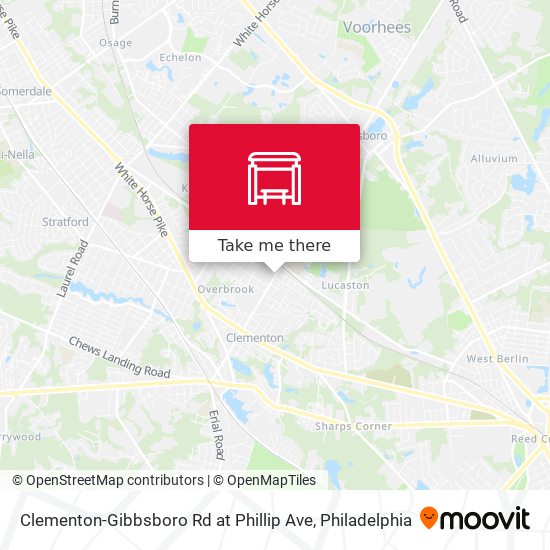 Clementon-Gibbsboro Rd at Phillip Ave map
