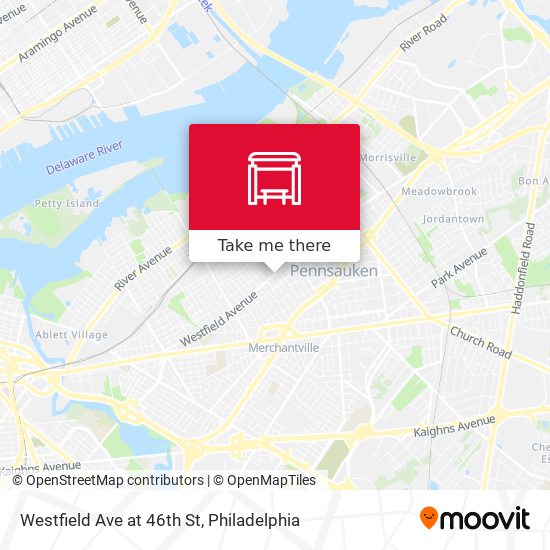 Mapa de Westfield Ave at 46th St