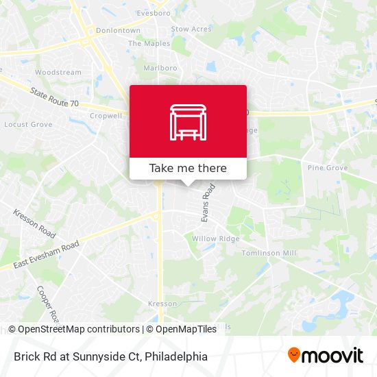 Brick Rd at Sunnyside Ct map