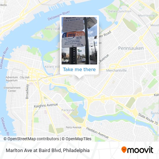Marlton Ave at Baird Blvd map