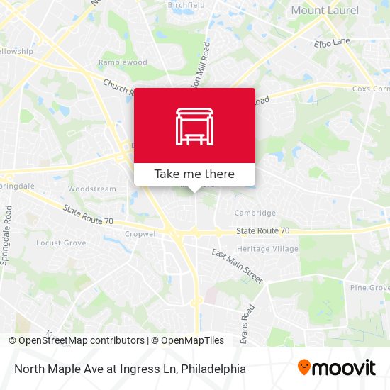 Mapa de North Maple Ave at Ingress Ln