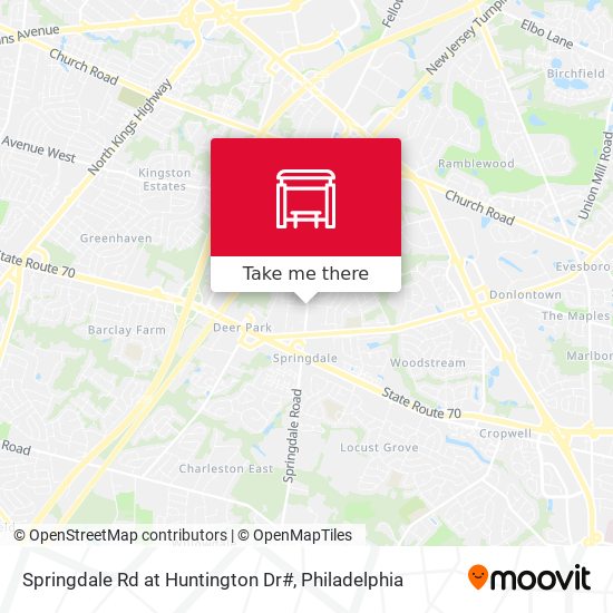 Mapa de Springdale Rd at Huntington Dr#