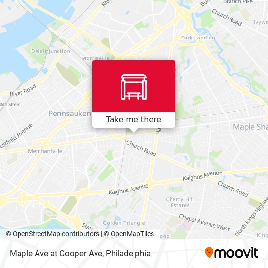 Mapa de Maple Ave at Cooper Ave