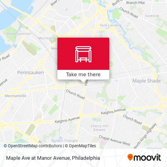 Maple Ave at Manor Avenue map
