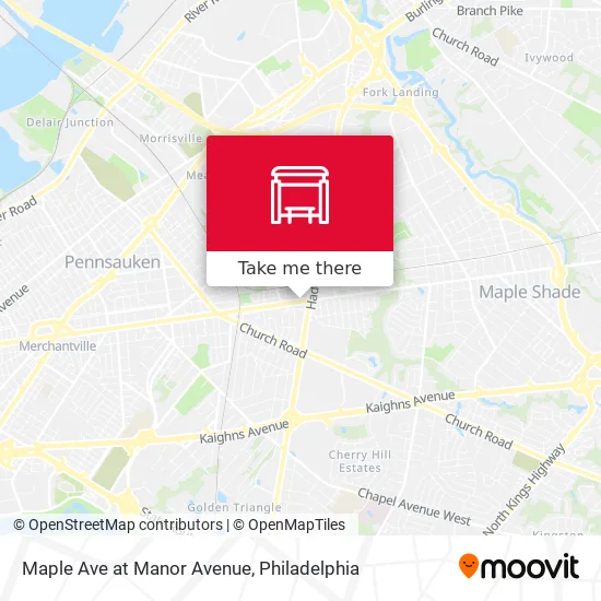 Maple Ave at Manor Avenue map