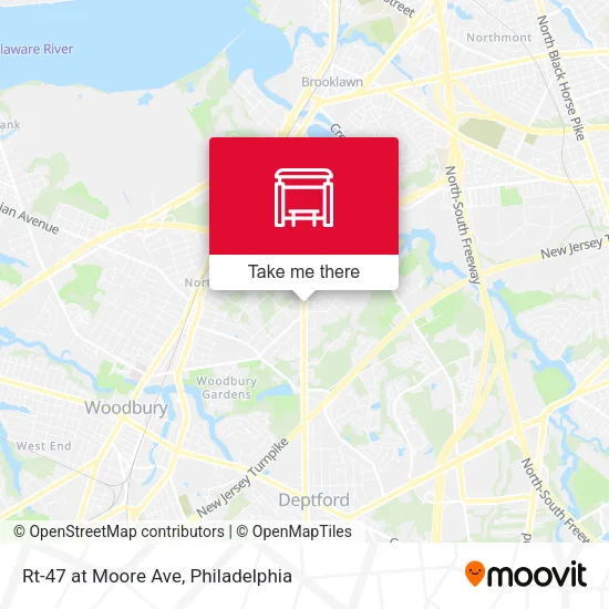 Rt-47 at Moore Ave map