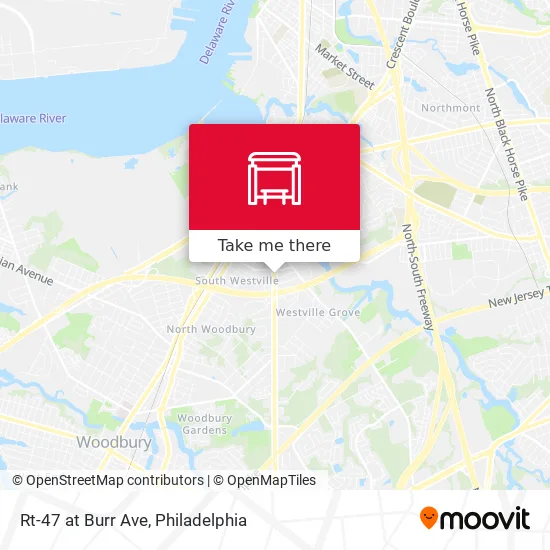 Rt-47 at Burr Ave map