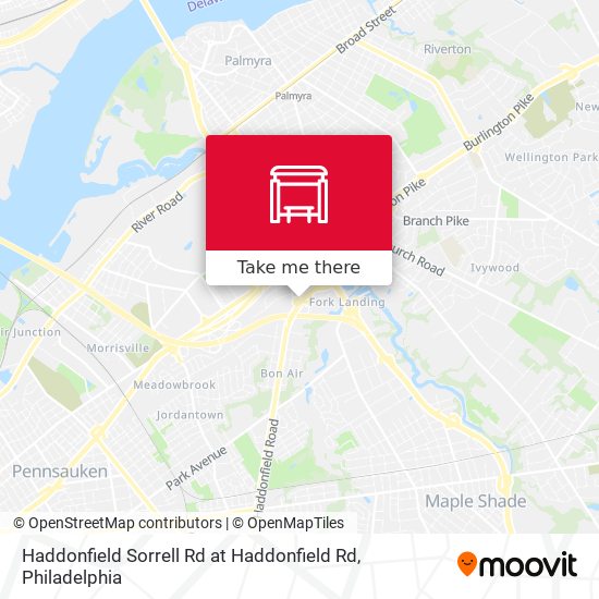 Mapa de Haddonfield Sorrell Rd at Haddonfield Rd