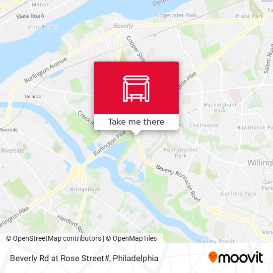 Beverly Rd at Rose Street# map
