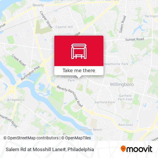 Salem Rd at Mosshill Lane# map