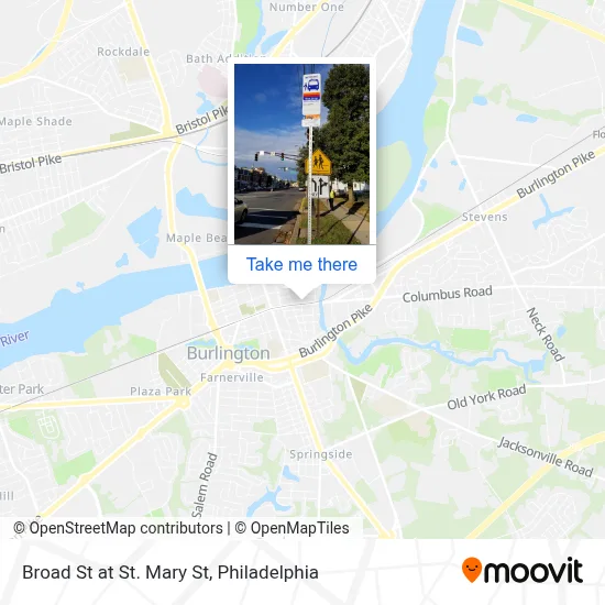 Broad St at St. Mary St map