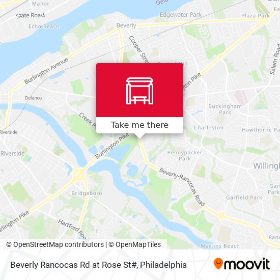 Mapa de Beverly Rancocas Rd at Rose St#