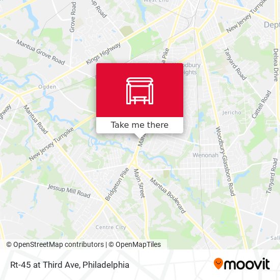 Rt-45 at Third Ave map