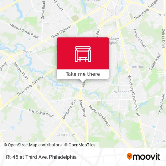 Rt-45 at Third Ave map