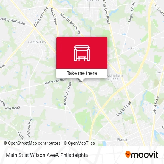 Main St at Wilson Ave# map