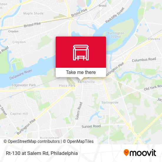 Rt-130 at Salem Rd map