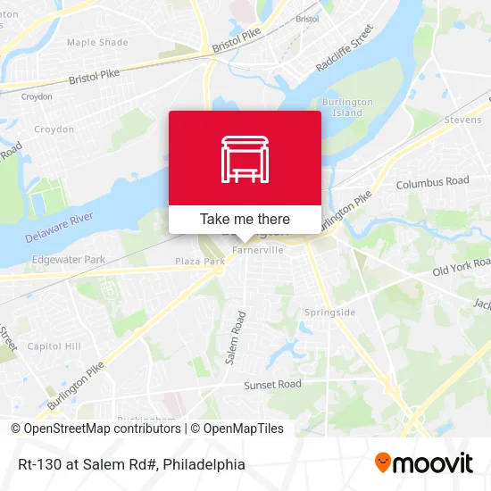 Rt-130 at Salem Rd# map