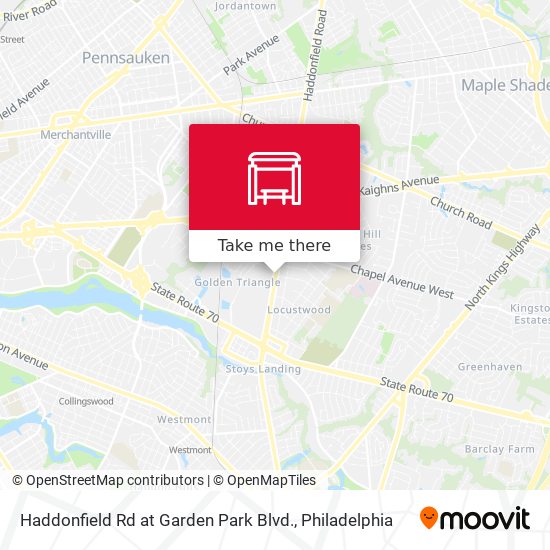 Mapa de Haddonfield Rd at Garden Park Blvd.