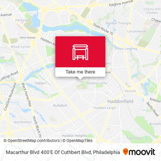 Mapa de Macarthur Blvd 400'E Of Cuthbert Blvd